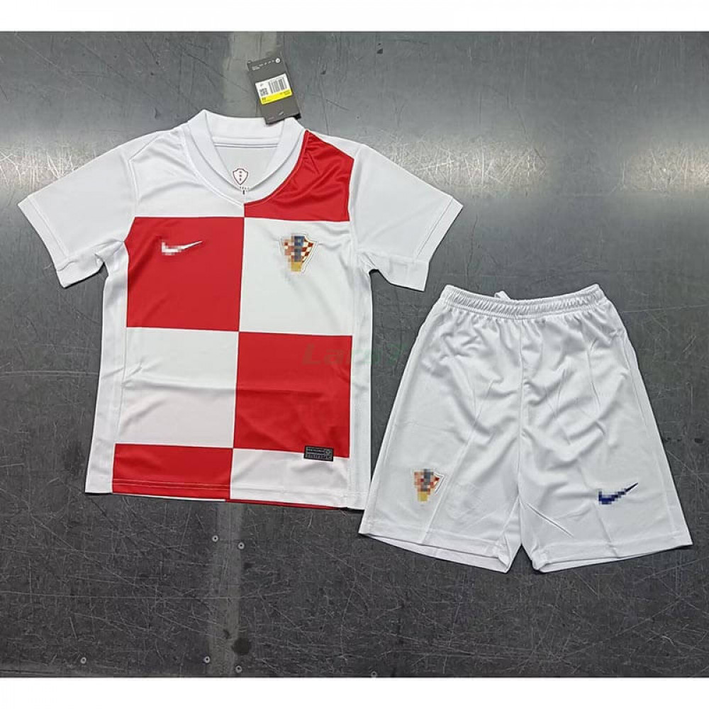 Camiseta Croacia Primera Equipación 2024 Niño Kit LARS7