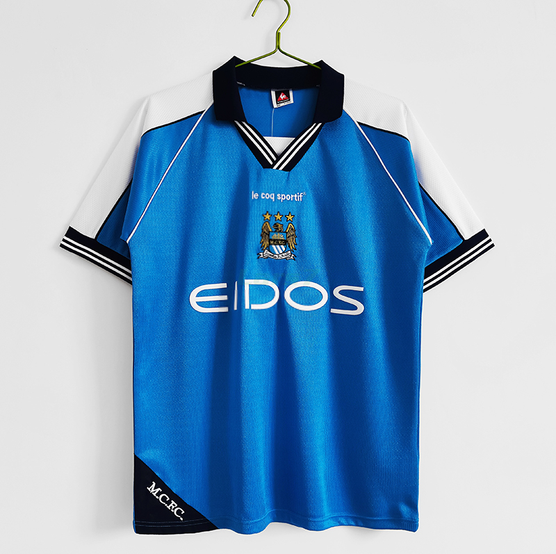 Camiseta Manchester City 1ª Equipación Retro 1999/01