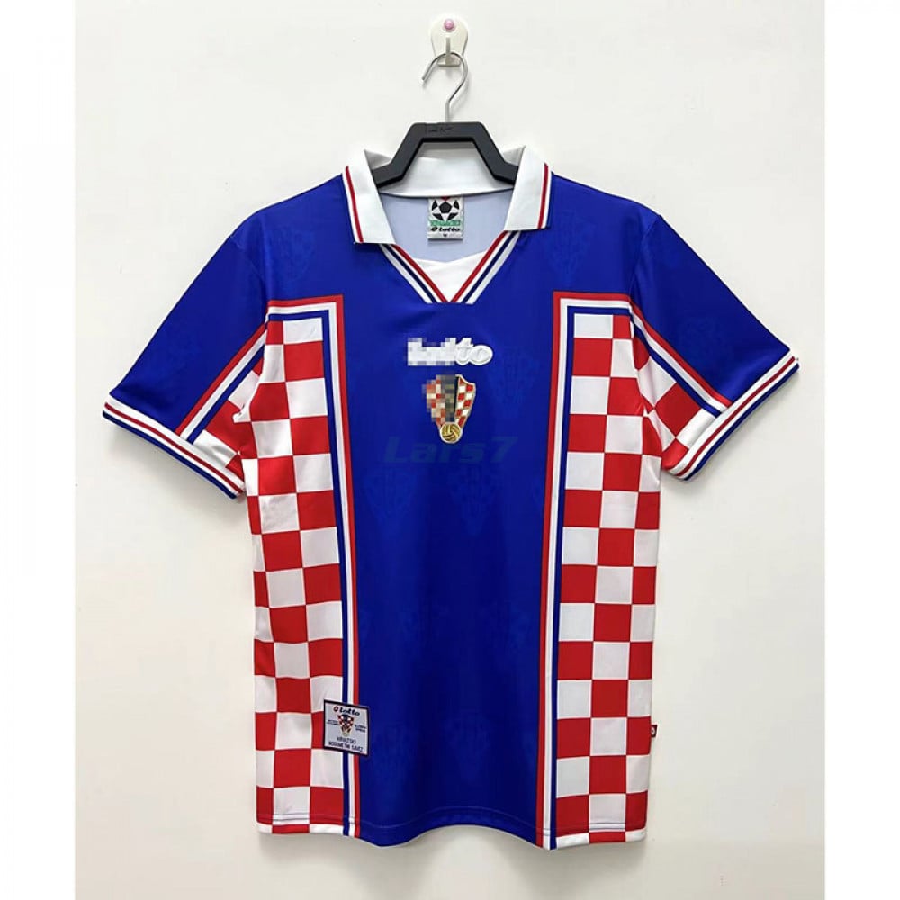 al revés chorro Globo Camiseta Croacia Segunda Equipación Retro 1998 - LARS7.COM