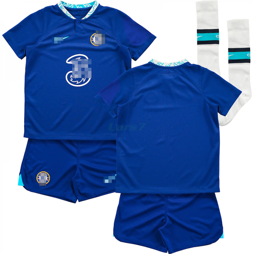 Team Quest Basic - Azul - Camiseta Fútbol Niño