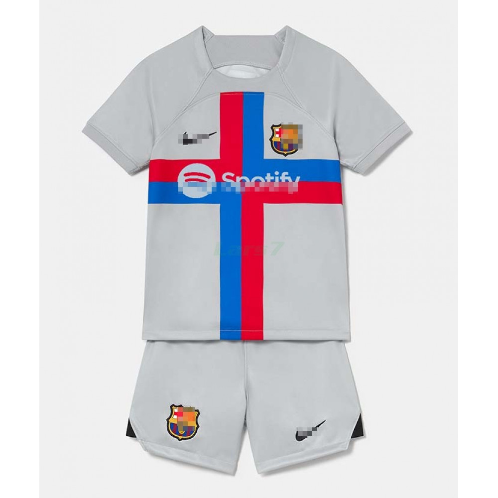 Camiseta Barcelona Tercera Equipación 2022/2023 Niño Kit 