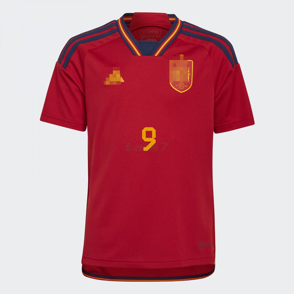 Camiseta Gavi 9 España Primera Equipación 2022 Mundial LARS7