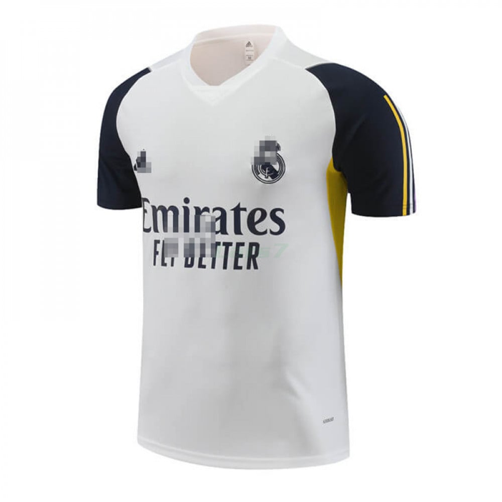 Camiseta de entrenamiento Real Madrid 2023/2024 - Blanco/Azul/Amarillo –  Footkorner