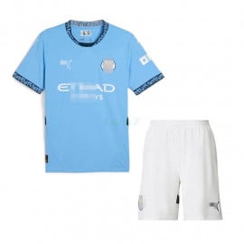 Camiseta Manchester City 1ª Equipación 2024/2025 Niño Kit