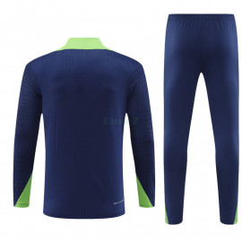 Sudadera de Entrenamiento Brasil 2024 Kit Azul/Verde