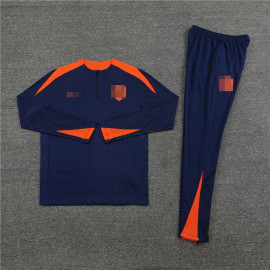 Sudadera de Entrenamiento Holanda 2024 Kit Azul/Naranja