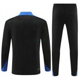 Sudadera de Entrenamiento Holanda 2024 Kit Negro/Azul