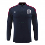 Sudadera de Entrenamiento Inglaterra 2024 Azul Marino/Rojo