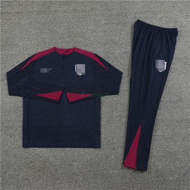 Sudadera de Entrenamiento Inglaterra 2024 Kit Azul Marino/Rojo