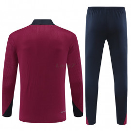 Sudadera de Entrenamiento Inglaterra 2024 Kit Rojo/Negro