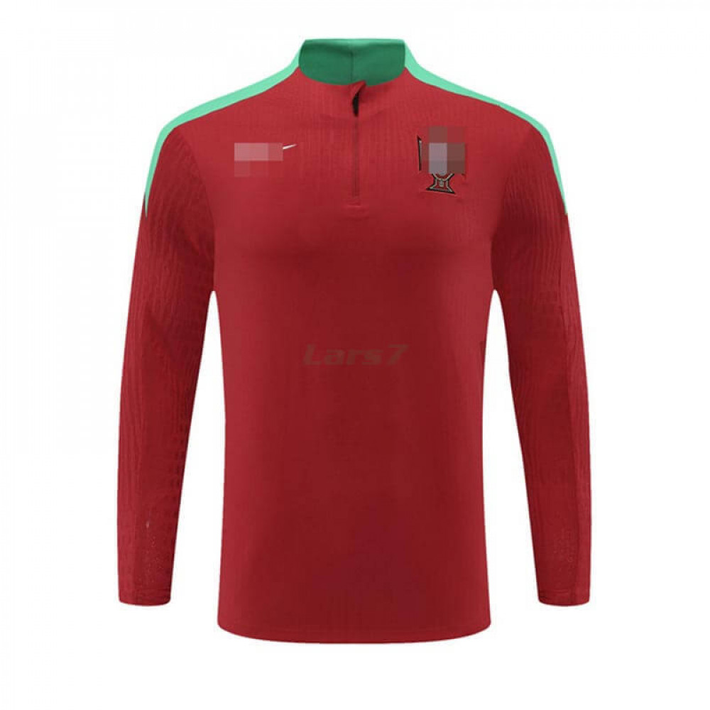 Sudadera de Entrenamiento Portugal 2024 Rojo/Verde