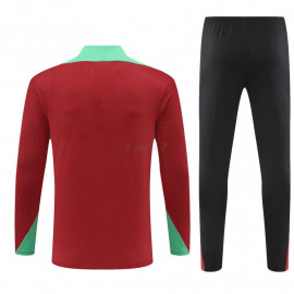 Sudadera de Entrenamiento Portugal 2024 Kit Rojo/Verde