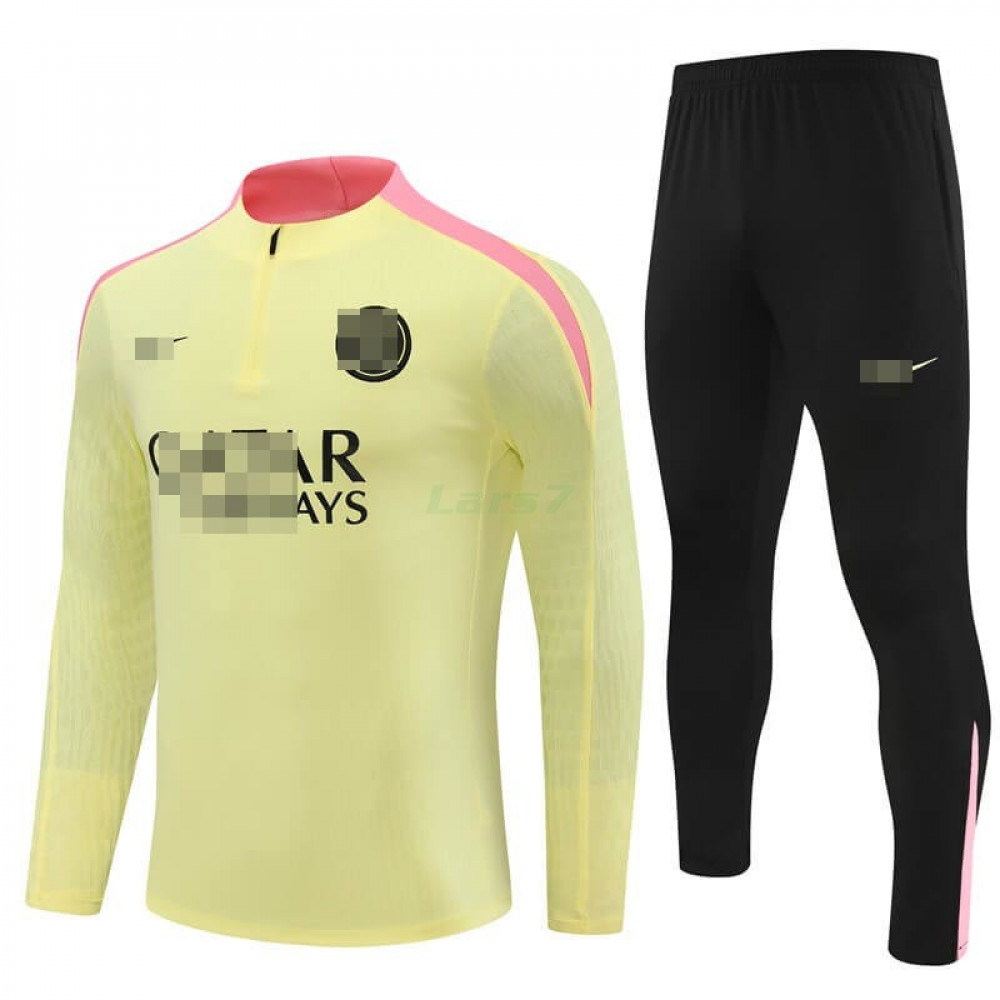 Sudadera de Entrenamiento PSG 2024/2025 Kit Amarillo Claro/Rosa