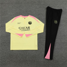 Sudadera de Entrenamiento PSG 2024/2025 Kit Amarillo Claro/Rosa