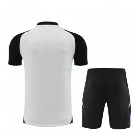 Camiseta de Entrenamiento Alemania 2024 Niño Kit Blanco/Negro