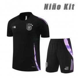Camiseta de Entrenamiento Alemania 2024 Niño Kit Negro