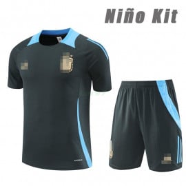Camiseta de Entrenamiento Argentina 2024 Niño Kit Gris/Azul