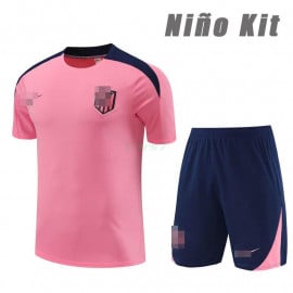 Camiseta de Entrenamiento Atlético de Madrid 2024/2025 Niño Kit Rosa/Azul Oscuro