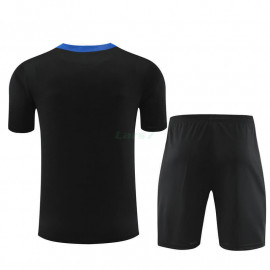 Camiseta de Entrenamiento Holanda 2024 Niño Kit Negro/Azul