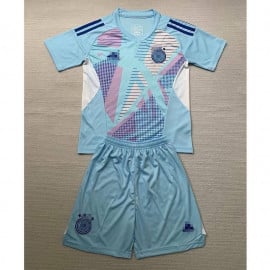 Camiseta De Portero Alemania 2024 Niño Kit Azul Claro