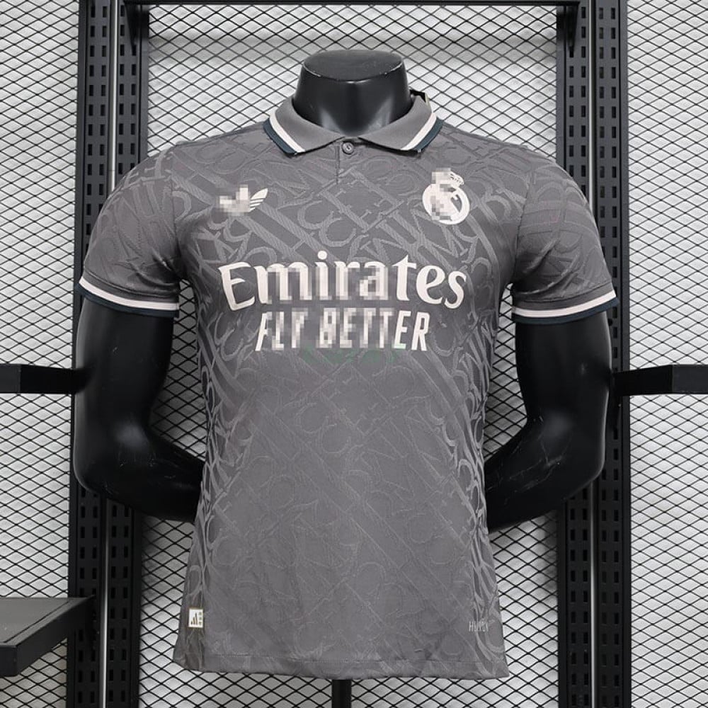 Camiseta Real Madrid 2024/2025 Negro/Blanco (EDICIÓN JUGADOR)