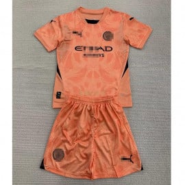 Camiseta De Portero Manchester City 2024/2025 Niño Kit Naranja
