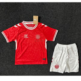 Camiseta Dinamarca 1ª Equipación 2024 Niño Kit