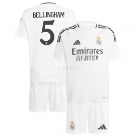 Camiseta Bellingham 5 Real Madrid 1ª Equipación 2024/2025 Niño Kit