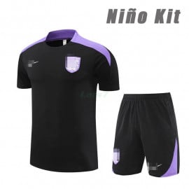 Camiseta de Entrenamiento Inglaterra 2024 Niño Kit Negro/Morado