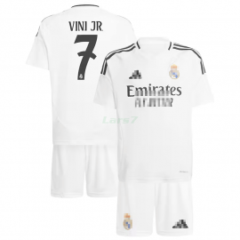 Camiseta Vini Jr. 7 Real Madrid 1ª Equipación 2024/2025 Niño Kit