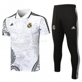 Polo Real Madrid 2024/2025 Blanco con Estampado