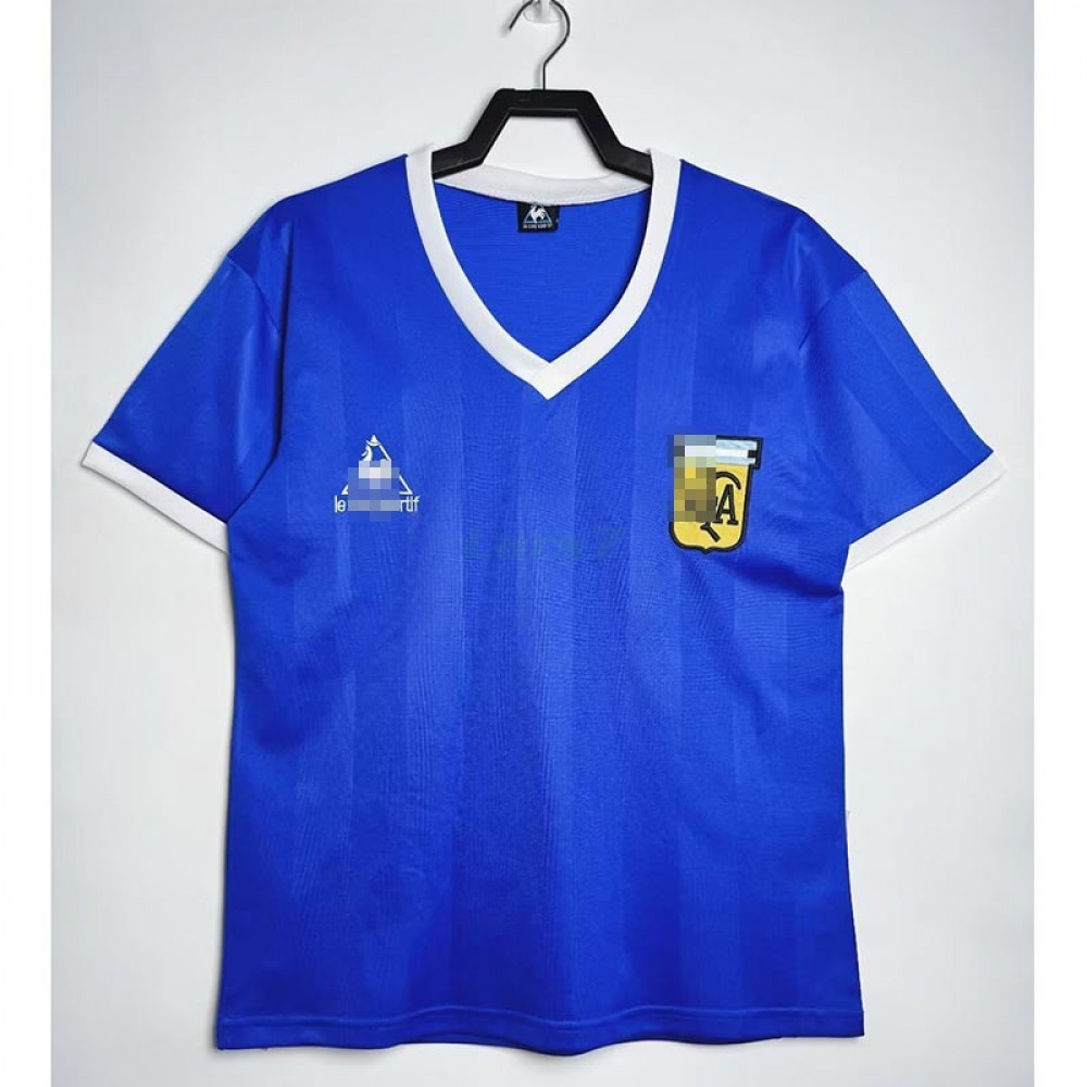 Camiseta Argentina 2ª Equipación Retro 1986 Cuartos de Final