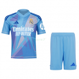 Camiseta De Portero Real Madrid 2024/2025 Niño Kit Azul