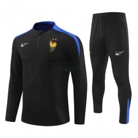 Sudadera de Entrenamiento Francia 2024 Negro/Azul