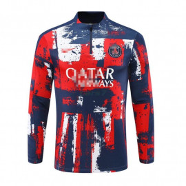 Sudadera de Entrenamiento PSG 2024/2025 Azul/Rojo