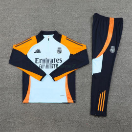 Sudadera de Entrenamiento Real Madrid 2024/2025 Azul Claro/Naranja