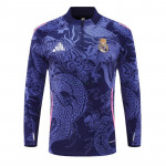 Sudadera de Entrenamiento Real Madrid 2024/2025 Azul/Rosa