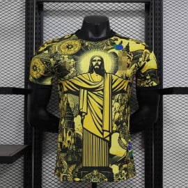 Camiseta Brasil 2024 Amarillo/Negro (EDICIÓN JUGADOR)