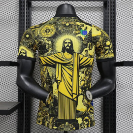 Camiseta Brasil 2024 Amarillo/Negro (EDICIÓN JUGADOR)