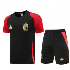 Camiseta de Entrenamiento Bélgica 2024 Kit Negro/Rojo