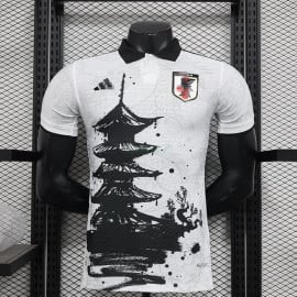 Camiseta Japón 2024 Blanco/Negro (EDICIÓN JUGADOR)