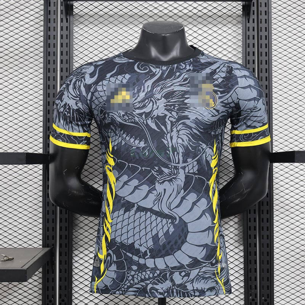 Camiseta Real Madrid 2024/2025 Negro/Gris/Amarillo(EDICIÓN JUGADOR)