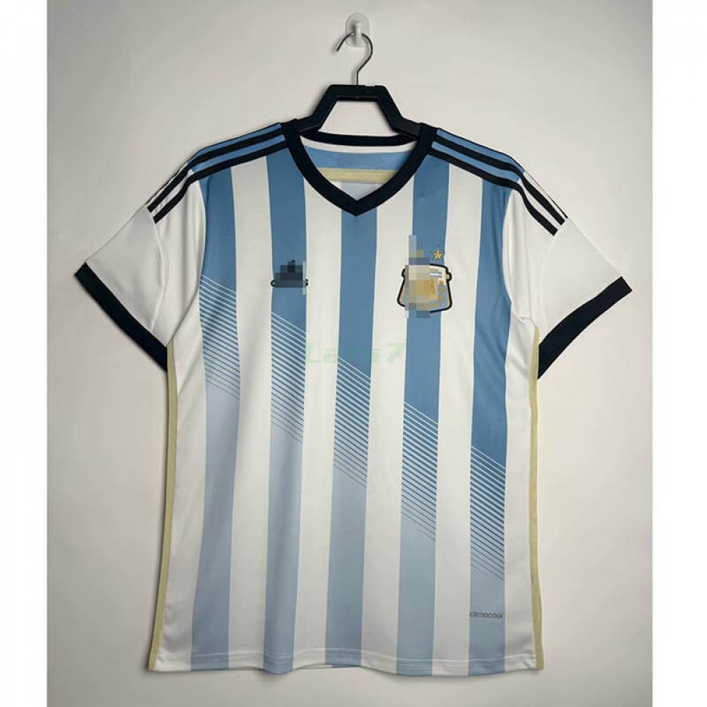 Camiseta Argentina 1ª Equipación 2014 Retro