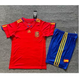 Camiseta España 1ª Equipación Retro 2010 Niño Kit