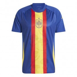 Camiseta España 2024 Pre-Match Azul/Amarillo