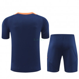 Camiseta de Entrenamiento Manchester United 2024/2025 Kit Azul Oscuro/Naranja