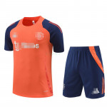 Camiseta de Entrenamiento Manchester United 2024/2025 Kit Naranja/Azul Oscuro