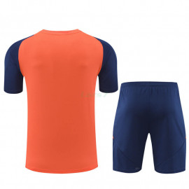 Camiseta de Entrenamiento Manchester United 2024/2025 Kit Naranja/Azul Oscuro