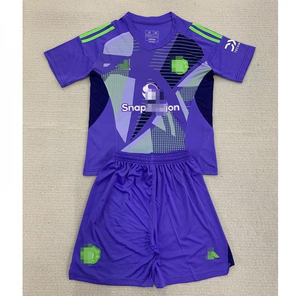 Camiseta De Portero Manchester United 2024/2025 Niño Kit Morado