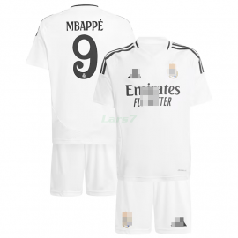 Camiseta Mbappé 9 Real Madrid 1ª Equipación 2024/2025 Niño Kit